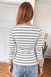 KaleaBoutique Comfortable Ribbed Knit Round Neck Long Sleeve Top - KaleaBoutique.com