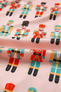 KaleaBoutique Comfortable Nutcracker March Long Sleeve Button Up 2pcs Pajama Short Set - KaleaBoutique.com
