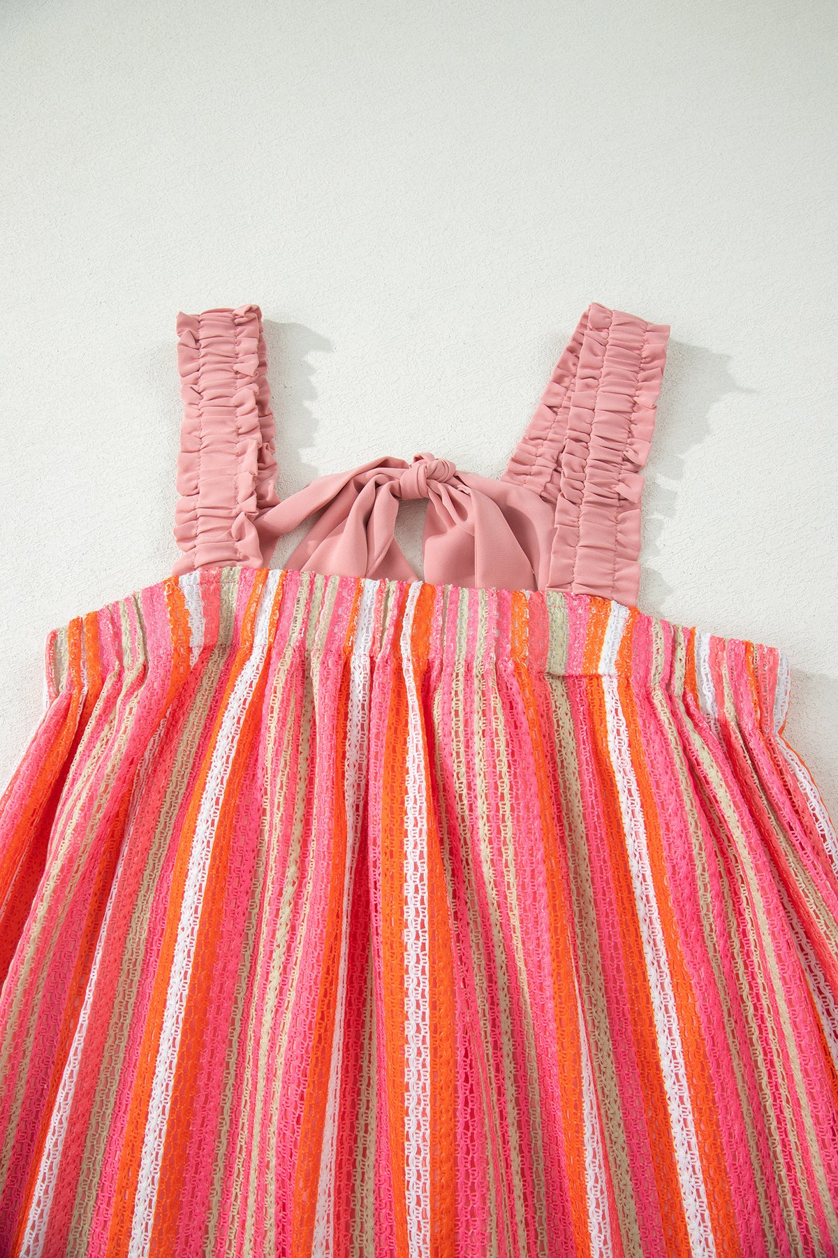 KaleaBoutique Stylish Ruffled Straps Ribbon Knot Flowy Vacation Maxi Dress - KaleaBoutique.com
