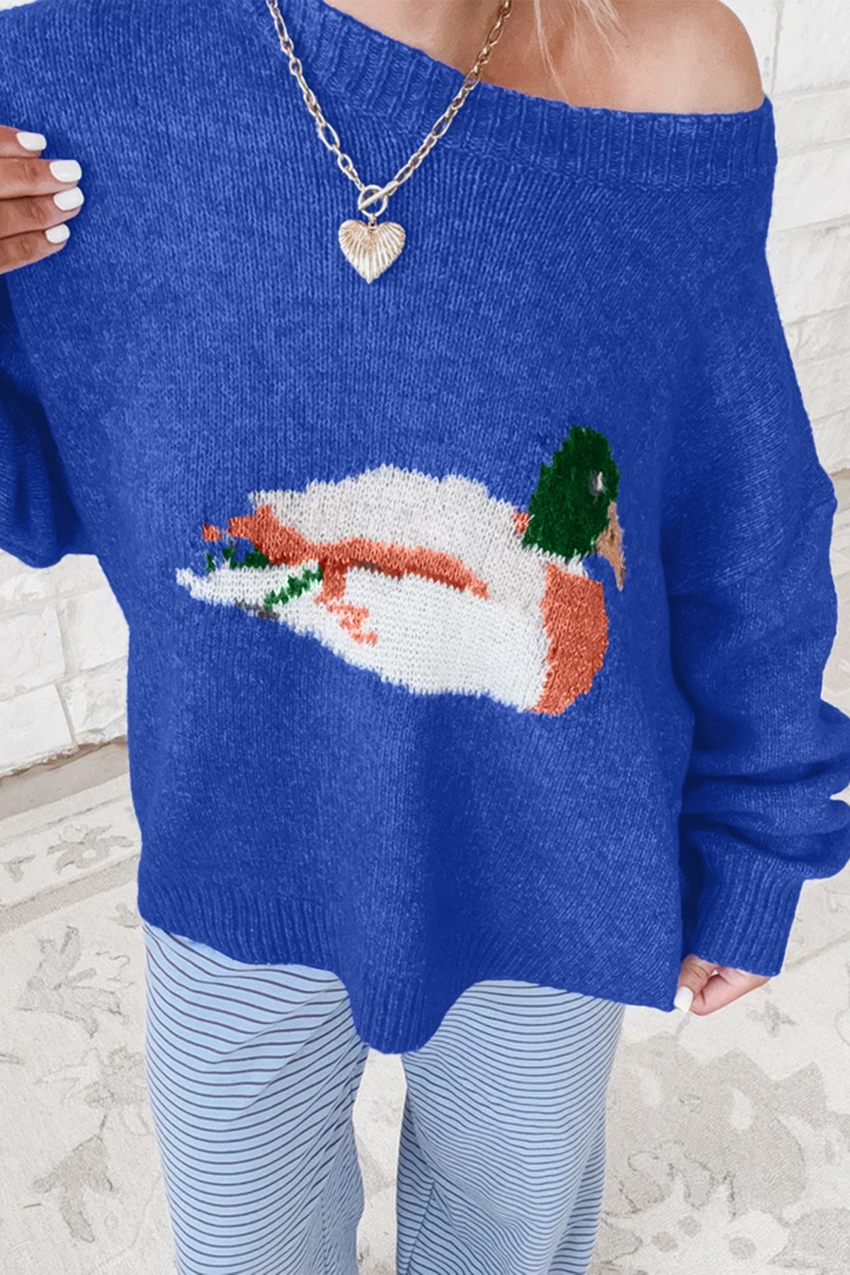 Drop Shoulder Long Sleeve Sweater - KaleaBoutique.com