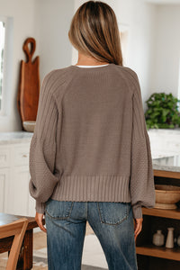 KaleaBoutique Comfortable Mixed Texture Knit Button V Neck Sweater Cardigan - KaleaBoutique.com
