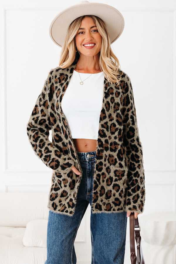 KaleaBoutique Stylish Leopard Open Casual Cardigan - KaleaBoutique.com