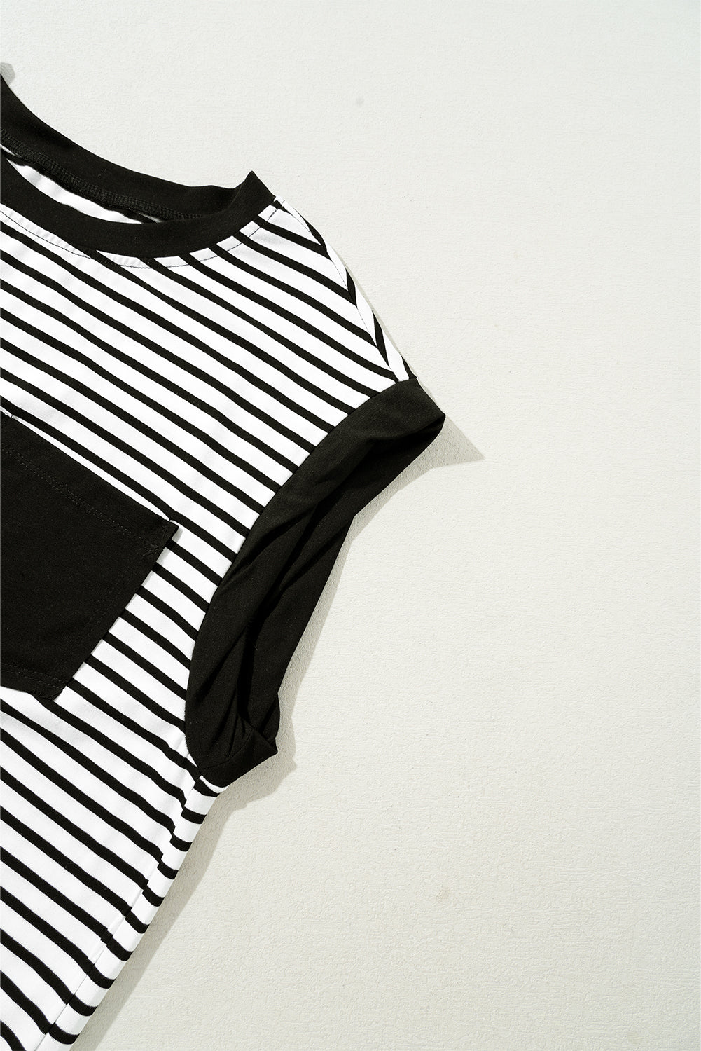 Chest Pocket Patch Round Neck Tank Top - KaleaBoutique.com