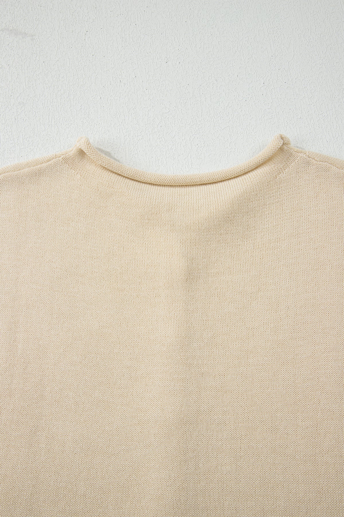 KaleaBoutique Stylish Buttoned Front Rolled Hem Cap Sleeve Sweater Top - KaleaBoutique.com