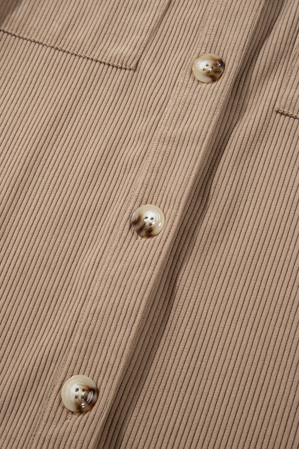 KaleaBoutique Hooded Drawstring Pockets Corduroy Shacket - KaleaBoutique.com
