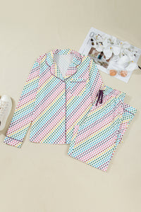 KaleaBoutique Stylish Pride Heart Print Valentines Long 2pcs Pajama Set - KaleaBoutique.com