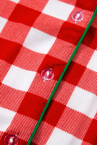 KaleaBoutique Stylish Christmas Plaid Print Shirt and Pants Pajama Set - KaleaBoutique.com