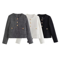 KaleaBoutique Women's Textured Button-Detail Jacket - KaleaBoutique.com