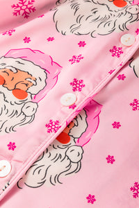 KaleaBoutique Comfortable Santa Claus Snowflake Long Sleeve Shirt Christmas Pajama Set - KaleaBoutique.com