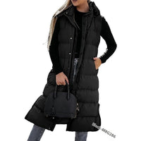 Women’s Mid-Length Zip-Up Vest - KaleaBoutique.com