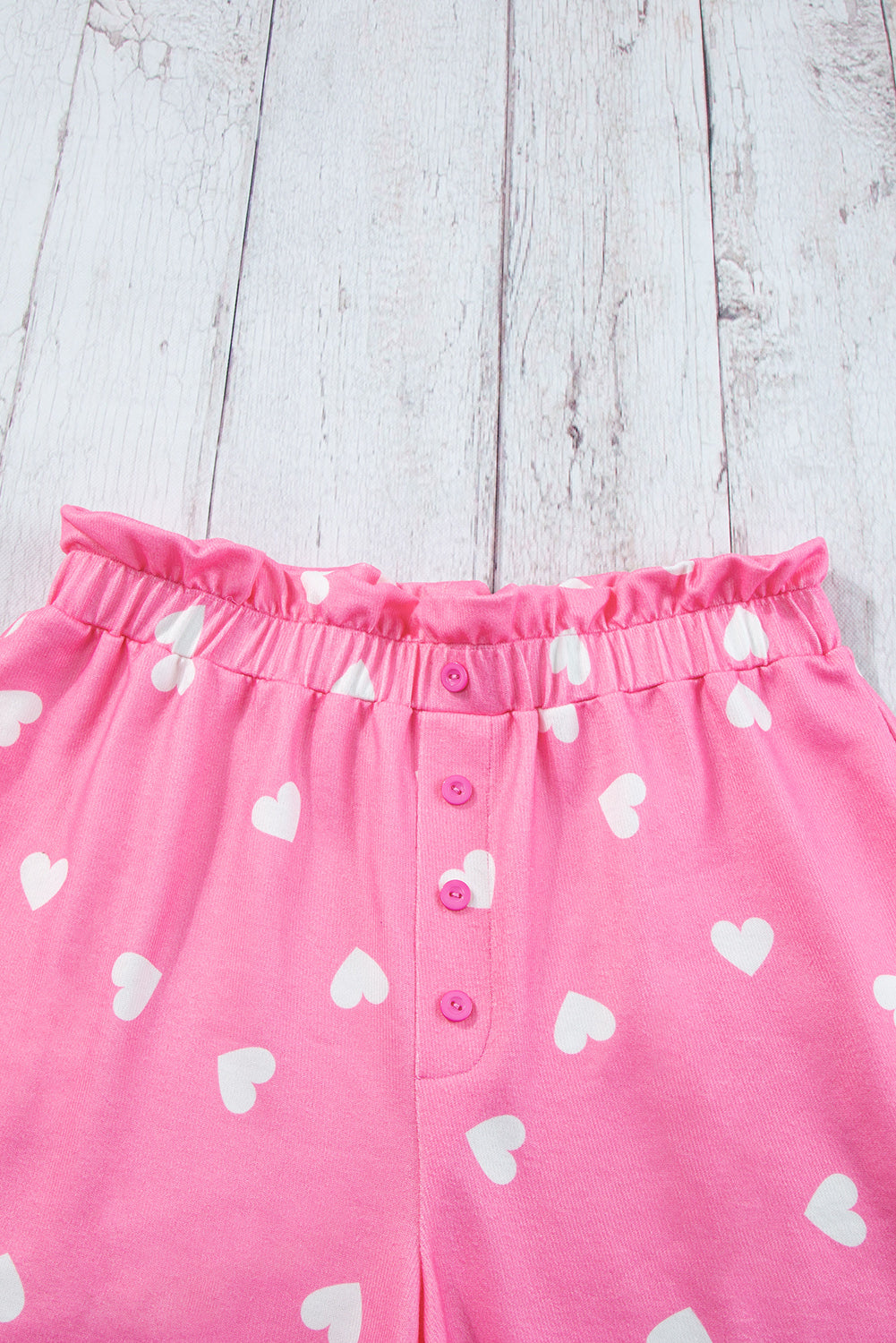 KaleaBoutique Comfortable Valentine Heart Print Long Sleeve Tee and Shorts Lounge Set - KaleaBoutique.com