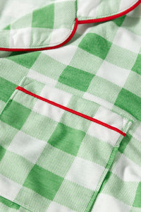 KaleaBoutique Comfortable Christmas Plaid Print Shirt and Pants Pajama Set - KaleaBoutique.com