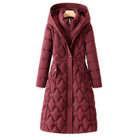 Women’s Mid-Length Slim-Fit Quilted Coat - KaleaBoutique.com