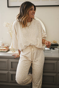 KaleaBoutique Comfortable Cheetah Print Two Piece Loose Fit Cozy Loungewear - KaleaBoutique.com