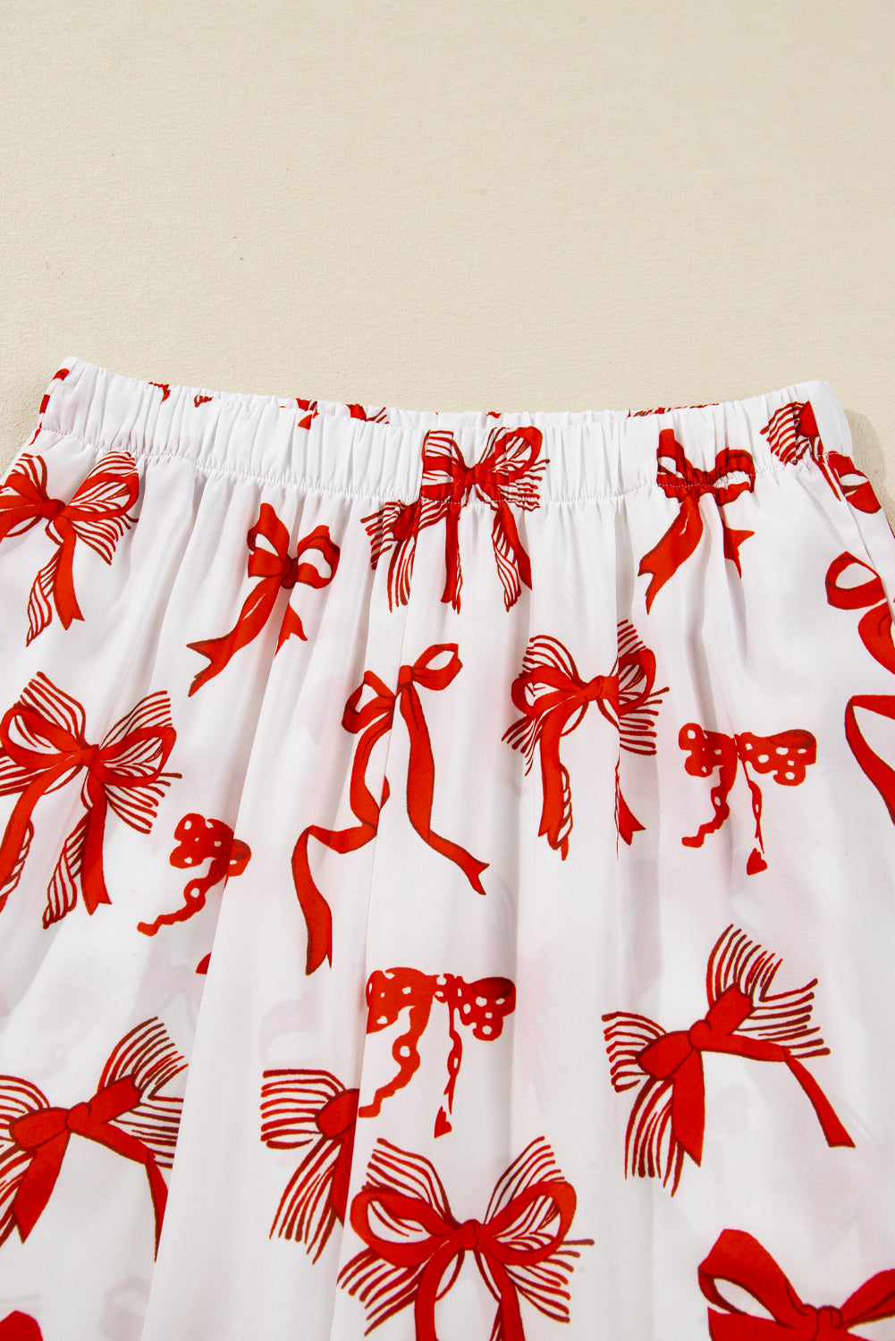 KaleaBoutique Stylish Christmas Bow Print Long 2pcs Pajama Set - KaleaBoutique.com