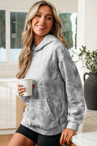 Stylish and Fun Camouflage Woodland Print Oversized Sporty Hoodie - KaleaBoutique.com