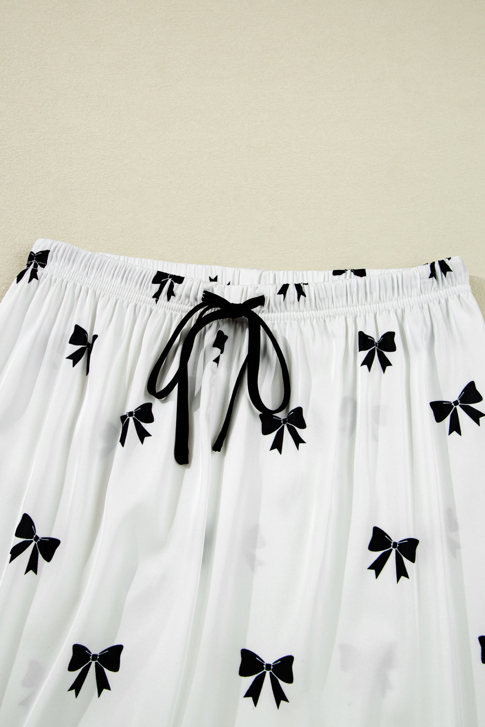 KaleaBoutique Comfortable Bows Print Two Piece Sleepwear - KaleaBoutique.com
