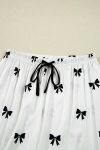 KaleaBoutique Comfortable Bows Print Two Piece Sleepwear - KaleaBoutique.com