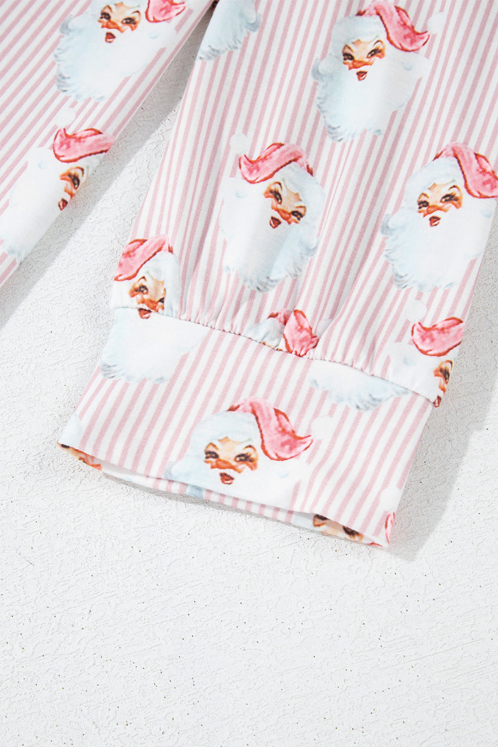 KaleaBoutique Comfortable Santa Claus Striped Print Loose Fit Two Piece Lounge Set - KaleaBoutique.com