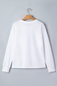 KaleaBoutique Stylish Solid Color Dropped Shoulder Long Sleeve Top - KaleaBoutique.com