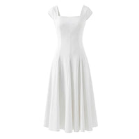 Back-strap Waist-cinching Elegant A-line Dress - KaleaBoutique.com