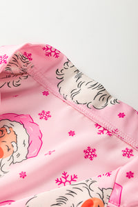KaleaBoutique Comfortable Santa Claus Snowflake Long Sleeve Shirt Christmas Pajama Set - KaleaBoutique.com