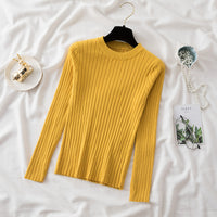 Women's Ribbed Crewneck Long-Sleeve Pullover Sweater - KaleaBoutique.com