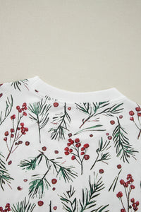 KaleaBoutique Stylish Holly Print Thermal Pullover Pants Lounge Set - KaleaBoutique.com