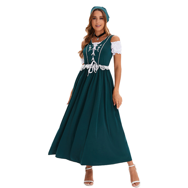 Women's Beer Festival Clothing Multi-color Length Dress - KaleaBoutique.com