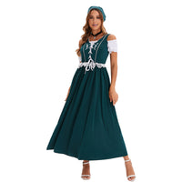 Women's Beer Festival Clothing Multi-color Length Dress - KaleaBoutique.com