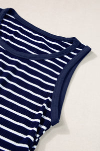 Contrast Round Neck Sleeveless Slim Top - KaleaBoutique.com
