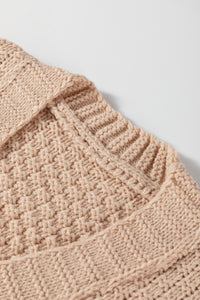 KaleaBoutique Comfortable Open Front Knitted Denim Pocket Patchwork Cardigan - KaleaBoutique.com