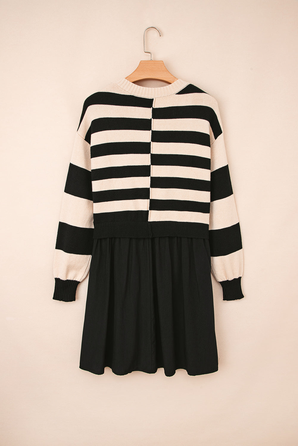 KaleaBoutique Stylish Two in One Knitted Top High Waist Splicing Hem Sweater Dress - KaleaBoutique.com