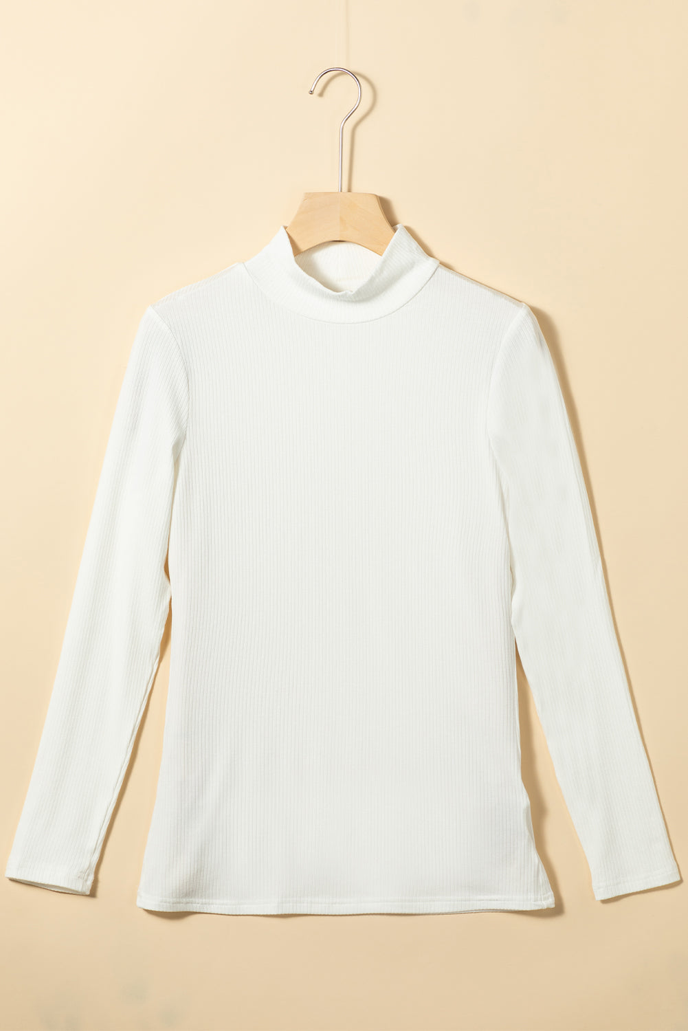 KaleaBoutique Stylish Ribbed Knit High Neck Long Sleeve Top - KaleaBoutique.com
