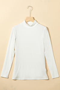 KaleaBoutique Stylish Ribbed Knit High Neck Long Sleeve Top - KaleaBoutique.com