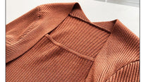Women's Ribbed Square-Neck Long-Sleeve Pullover Top - KaleaBoutique.com