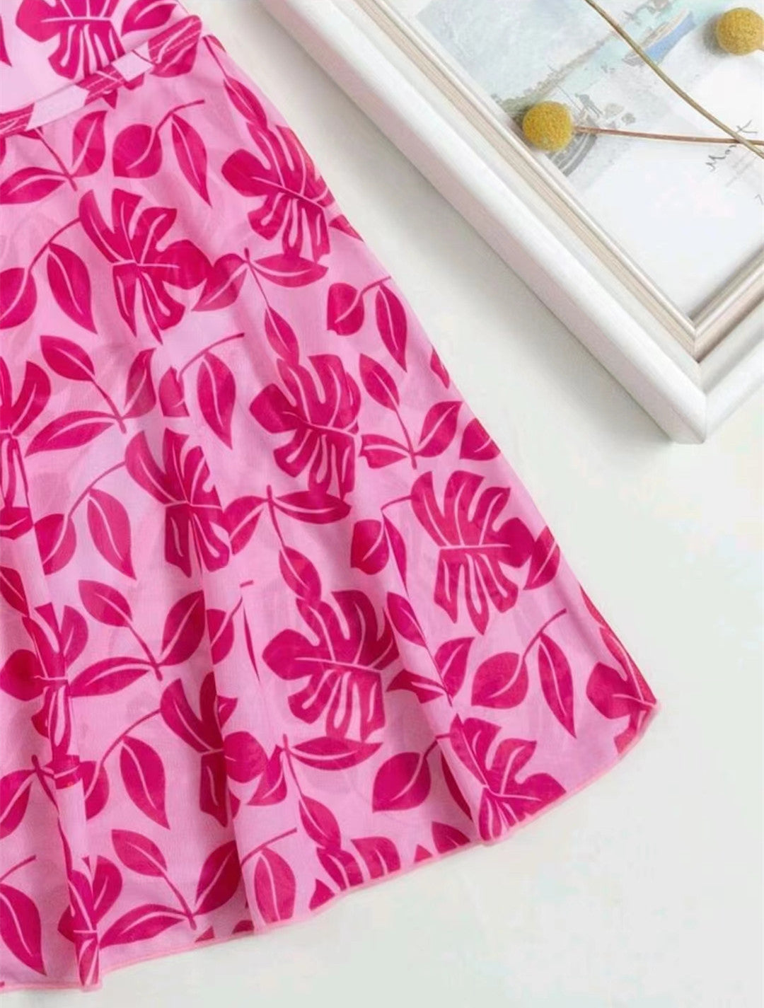Women Ruffle-Strap Rose Floral Print One-Piece Swimsuit - KaleaBoutique.com