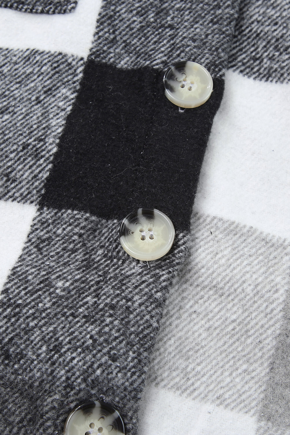 Plus Size Checkered Button-Up Shacket - KaleaBoutique.com