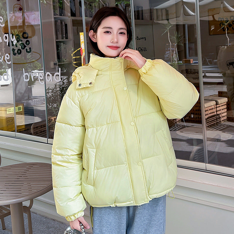 Women’s Relaxed Hooded Zip-Up Puffer Coat - KaleaBoutique.com