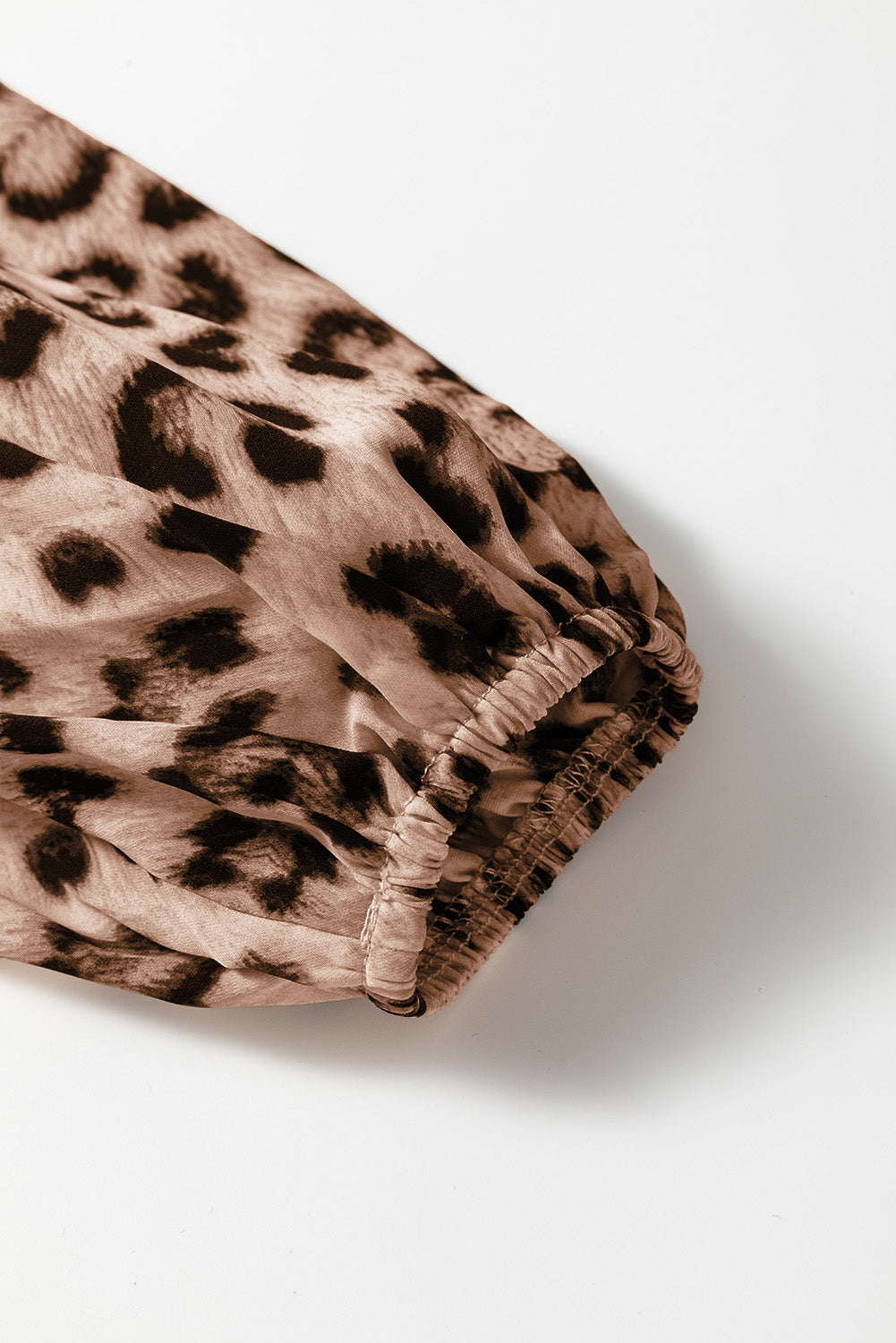Leopard Color Block V Neck Loose Fit Maxi Dress - KaleaBoutique.com