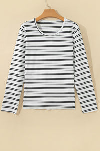 KaleaBoutique Comfortable Ribbed Knit Round Neck Long Sleeve Top - KaleaBoutique.com