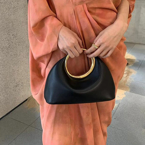 Metal Ring Cloud Evening Bag - KaleaBoutique.com