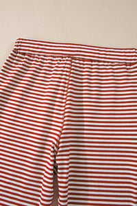 KaleaBoutique Stylish Buttoned V Neck Top and Knotted Waist Pants Lounge Set - KaleaBoutique.com