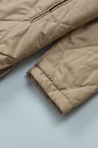 KaleaBoutique Stylish Quilted Snap Button Hooded Puffer Coat - KaleaBoutique.com