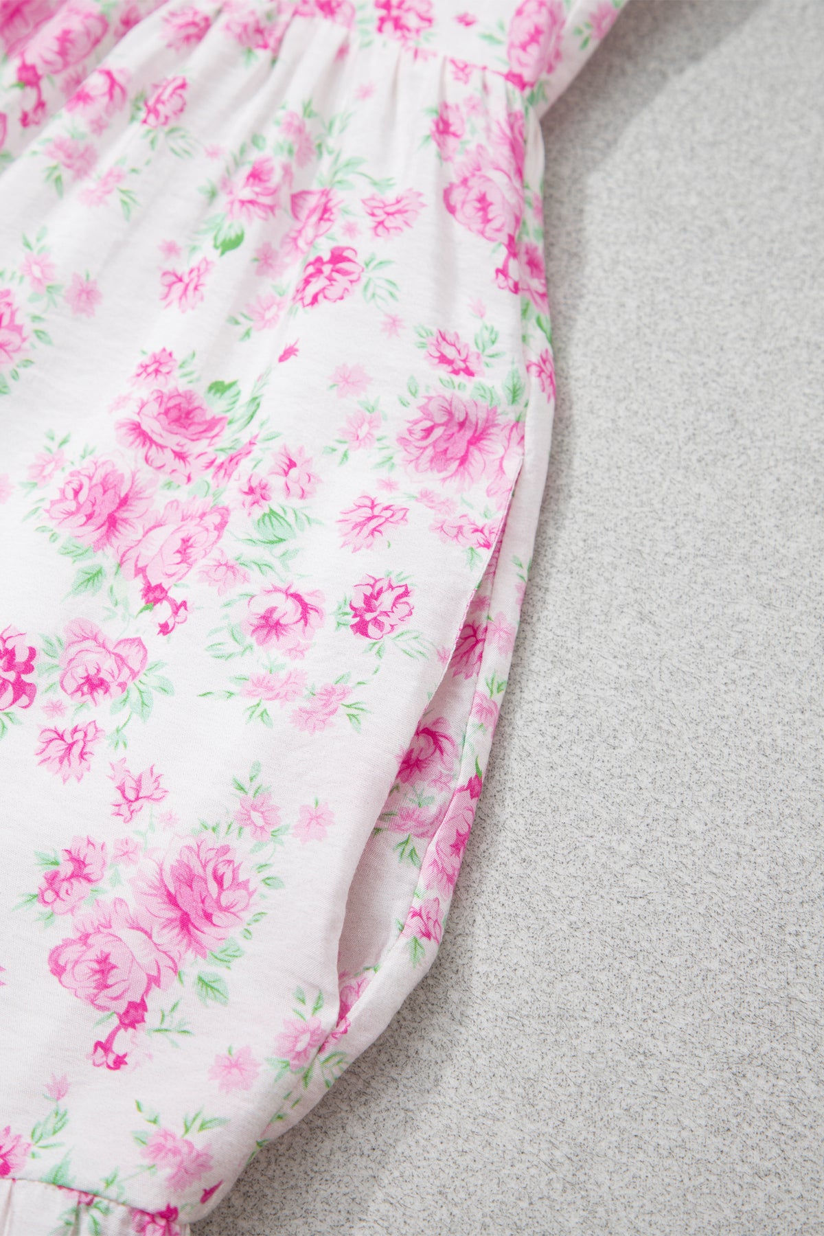 KaleaBoutique Stylish Floral Print Square Neck Ribbon Knot Back Cute Mini Dress - KaleaBoutique.com