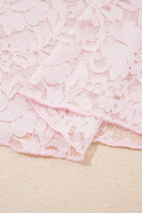 KaleaBoutique Stylish Floral Lace Long Sleeve Stand Neck Pullover Top - KaleaBoutique.com