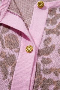 KaleaBoutique Comfortable Leopard Button Down Short Sleeve Sweater Cardigan - KaleaBoutique.com