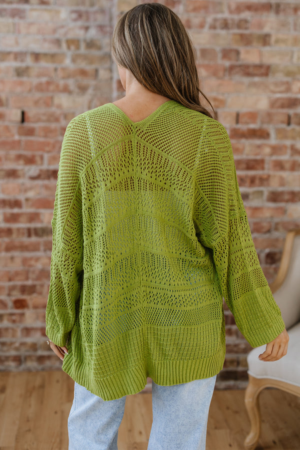 KaleaBoutique Stylish Oversize Crochet Knit Open Cardigan - KaleaBoutique.com