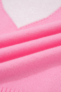 KaleaBoutique Stylish Valentine Heart Graphic Cropped Short Sleeve Sweater - KaleaBoutique.com