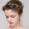 Delicate Floral Blossom Pearl Hair Vine, Boho Wedding Flower Bridal Headband, Pearl Head Wreath for Bride - KaleaBoutique.com